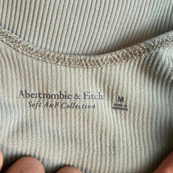 Abercrombie & Fitch Soft AF collection body con mini dress sage green size s - Picture 6 of 10